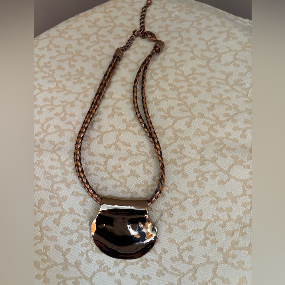 $10 Friday Chico’s Gold and Brown Braided Necklace